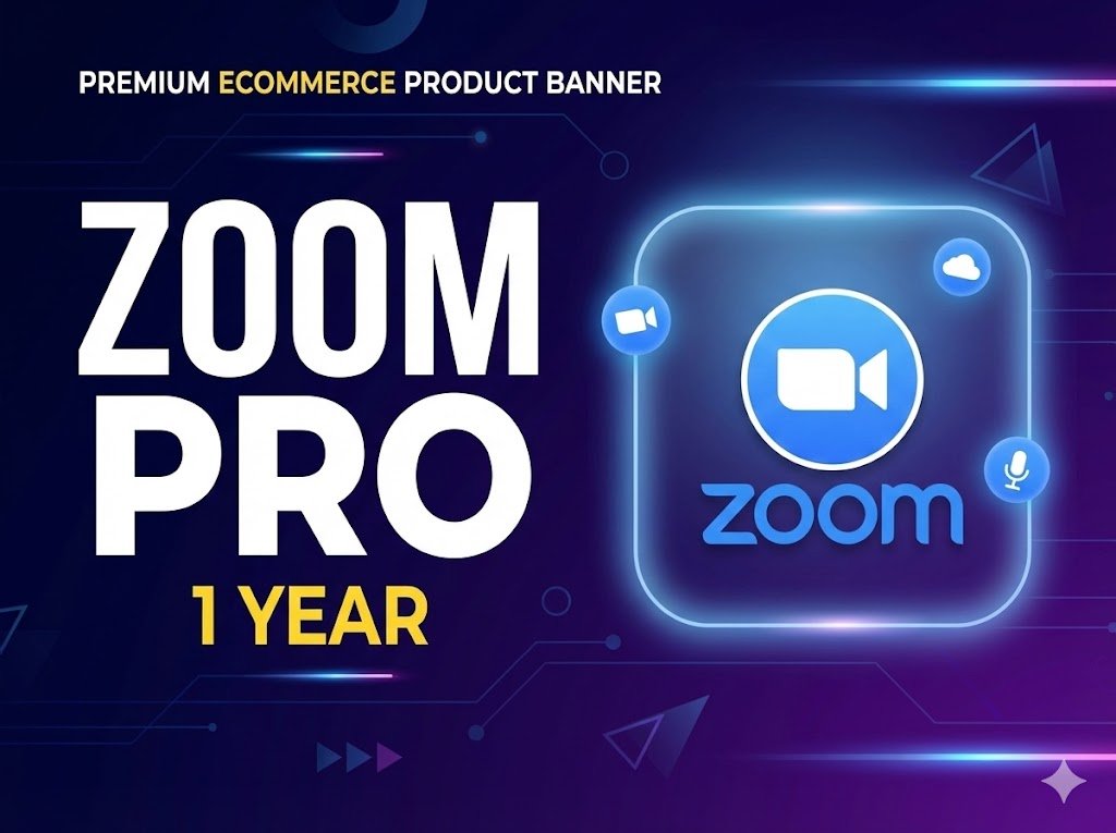 Zoom Pro – 1 Year Official Subscription (Email Activation)